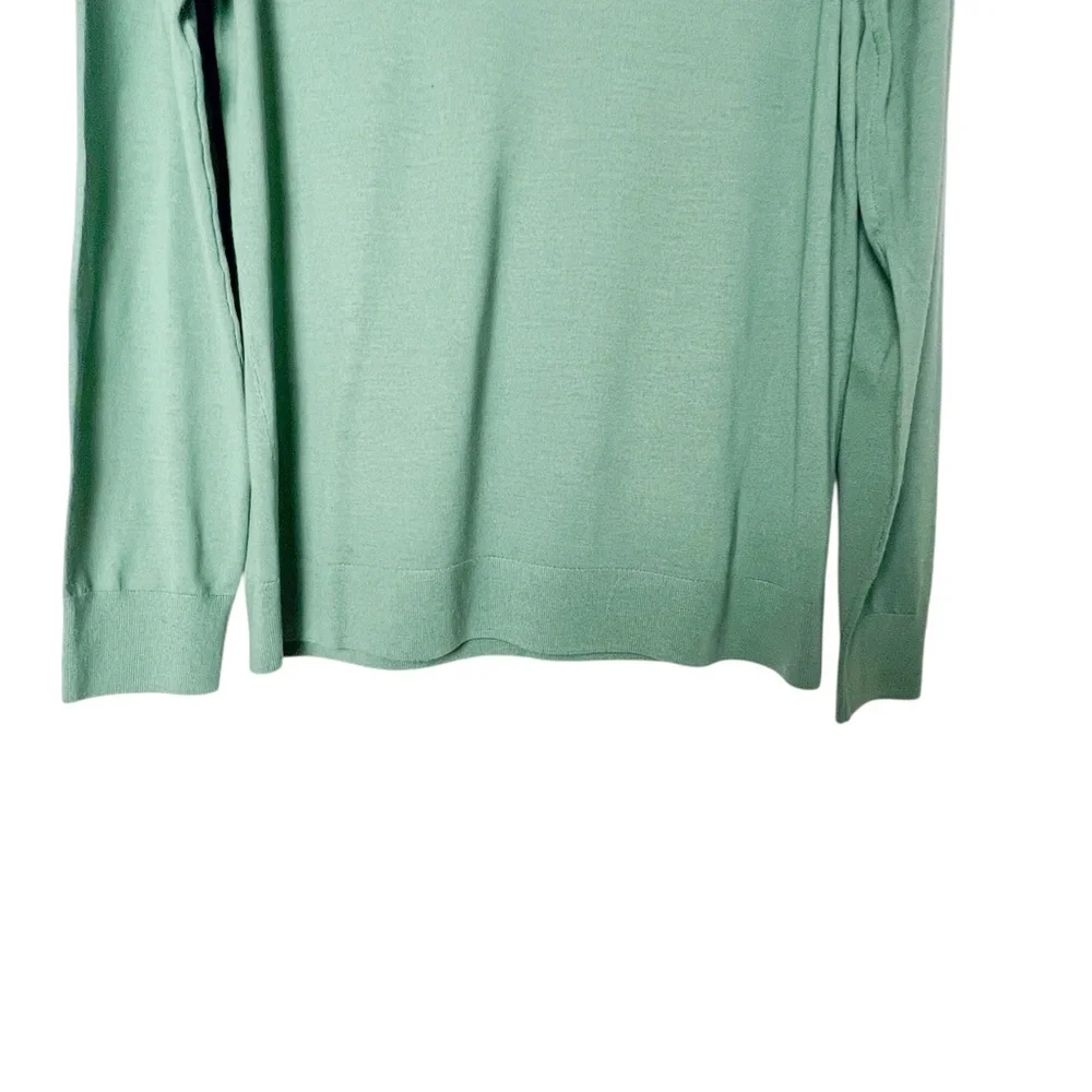Theory Men's Green Regal Wool Crewneck Sweater Size